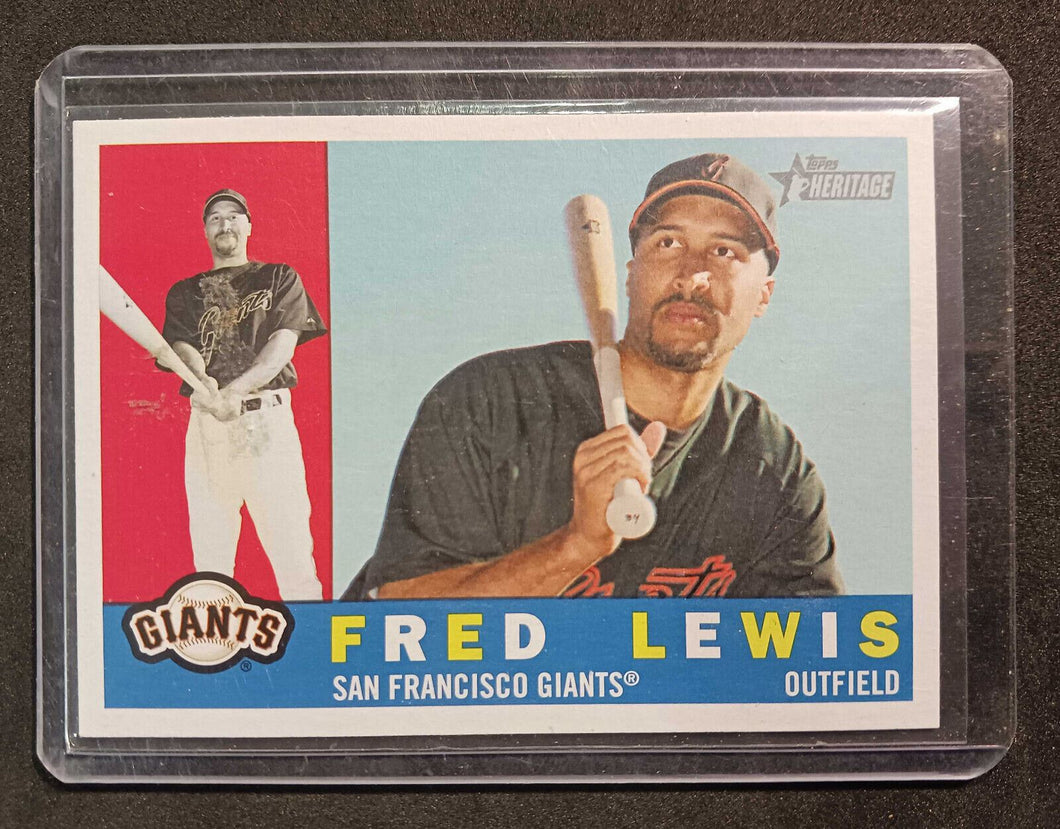 2009 Topps Heritage Fred Lewis Randy Winn Error Card #346