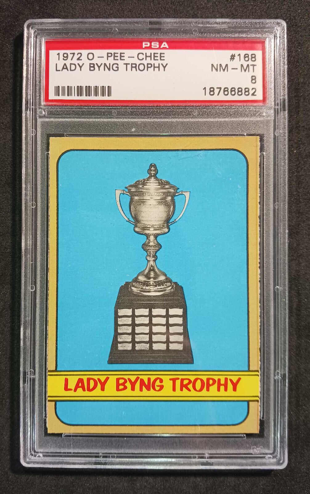 1972 O-Pee-Chee Lady Byng Trophy #168 PSA NM-MT 8