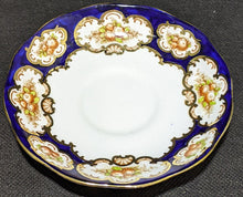 Load image into Gallery viewer, ROYAL ALBERT Crown China Saucer - &quot;Bristol&quot; - Cobalt Blue With Gold
