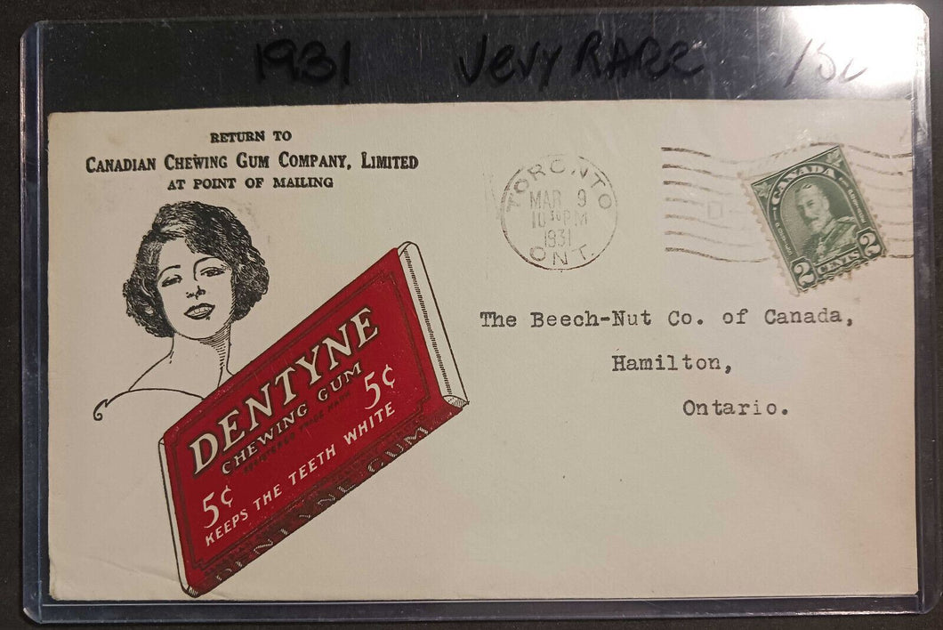 1931 Canadian Chewing Gum Company Envelope (Very Rare)