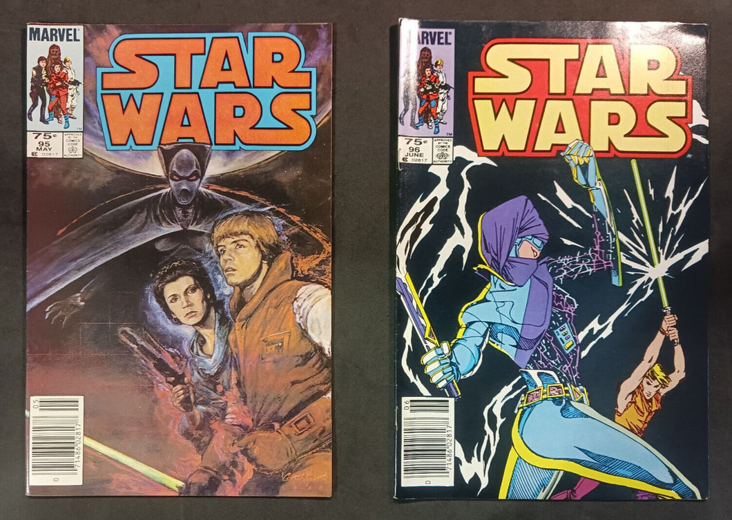 Marvel Comics Star Wars Issues #95 and 96 Canadian Newsstand Rare Price Variant