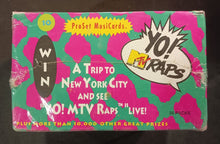 Load image into Gallery viewer, 1991 Pro Set Yo! MTV Raps MusiCards Trading Cards 36 Packs SEMI-SEALED BOX
