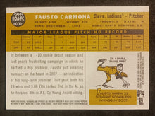 Load image into Gallery viewer, 2009 Topps Heritage Clubhouse ROA-FC Blue Ink Signed Fausto Carmona NM
