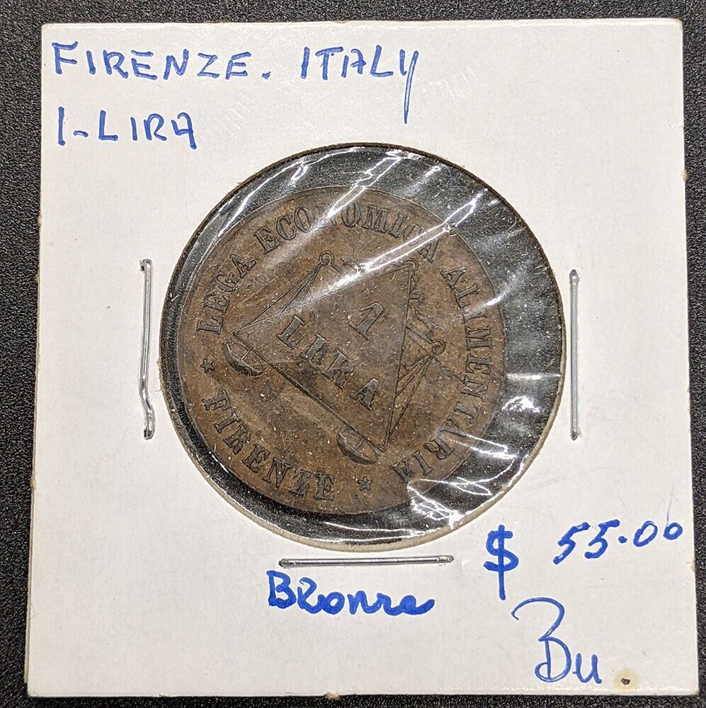 Firenze, Italy 1 Lira Token Coin - Utilita Generale