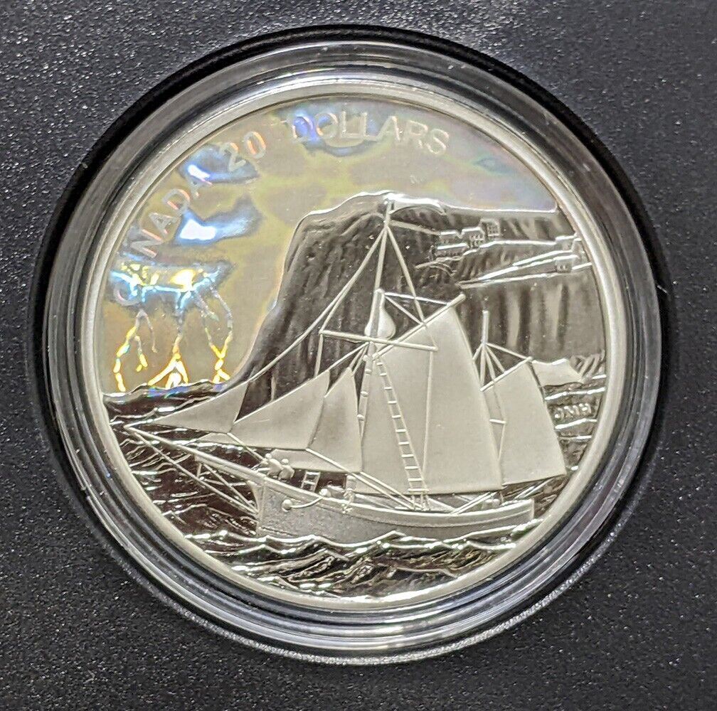 2006 Canada $20 Holographic Fine Silver Coin - Tall Ships - The Ketch - By RCM