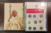 Load image into Gallery viewer, 1984 Canada Papal Visit Complete 15 Gold Plated Coin Set w/ CoA
