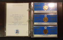 Load image into Gallery viewer, 1984 Canada Papal Visit Complete 15 Gold Plated Coin Set w/ CoA
