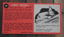 Load image into Gallery viewer, 1964 Topps Larry Jeffrey #49 Hockey Card, EX-MT, Nice Centering Tall Boy
