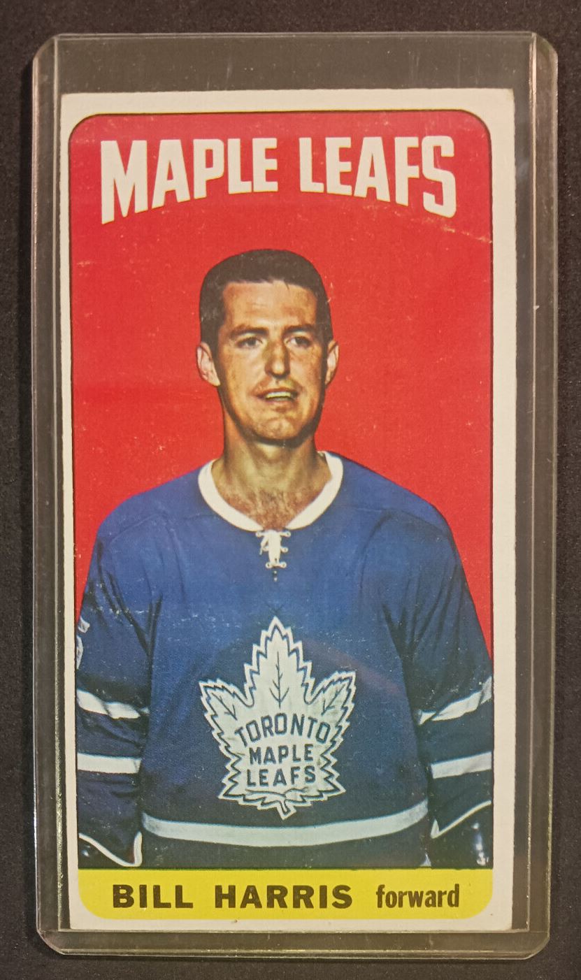 1964 Topps Bill Harris #27 Hockey Card Tall Boy EX Condition Set Break