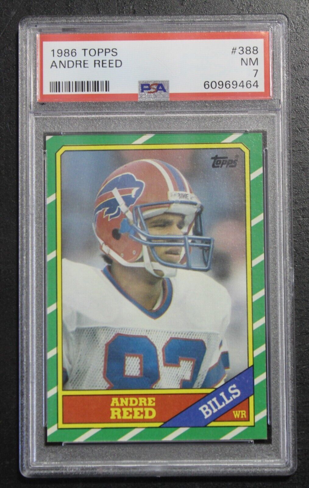 1986 Topps Andre Reed #388 NM 7 Rookie Football Card