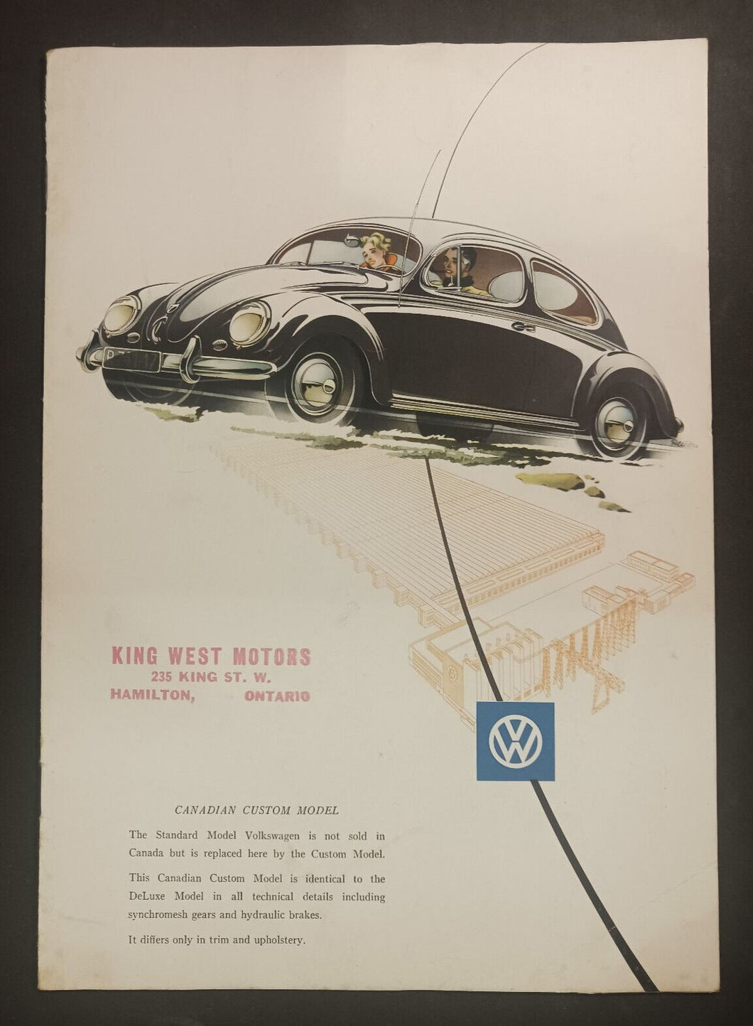 1953 Volkswagen Brochure Rare Printed in Germany