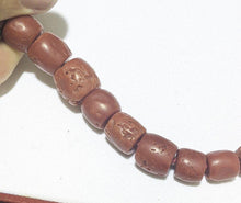 Load image into Gallery viewer, Natural Red Coral Bead Necklace / Strand With 18 Kt Gold Clasp - 24&quot;
