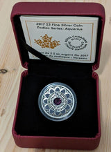 Load image into Gallery viewer, 2017 Canada .9999 Fine Silver $3 Coin - Zodiac Series - Aquarius
