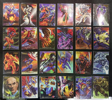 Load image into Gallery viewer, 1995 Flair Marvel Annual Trading Card Power Blast Set of 1 to 24
