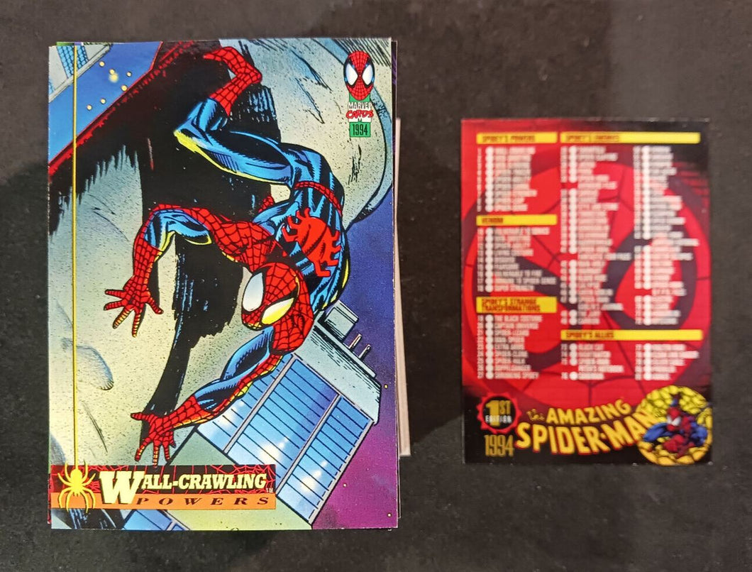 1994 Marvel Amazing Spider-Man (Fleer, 1994) Trading Cards 1 to 150