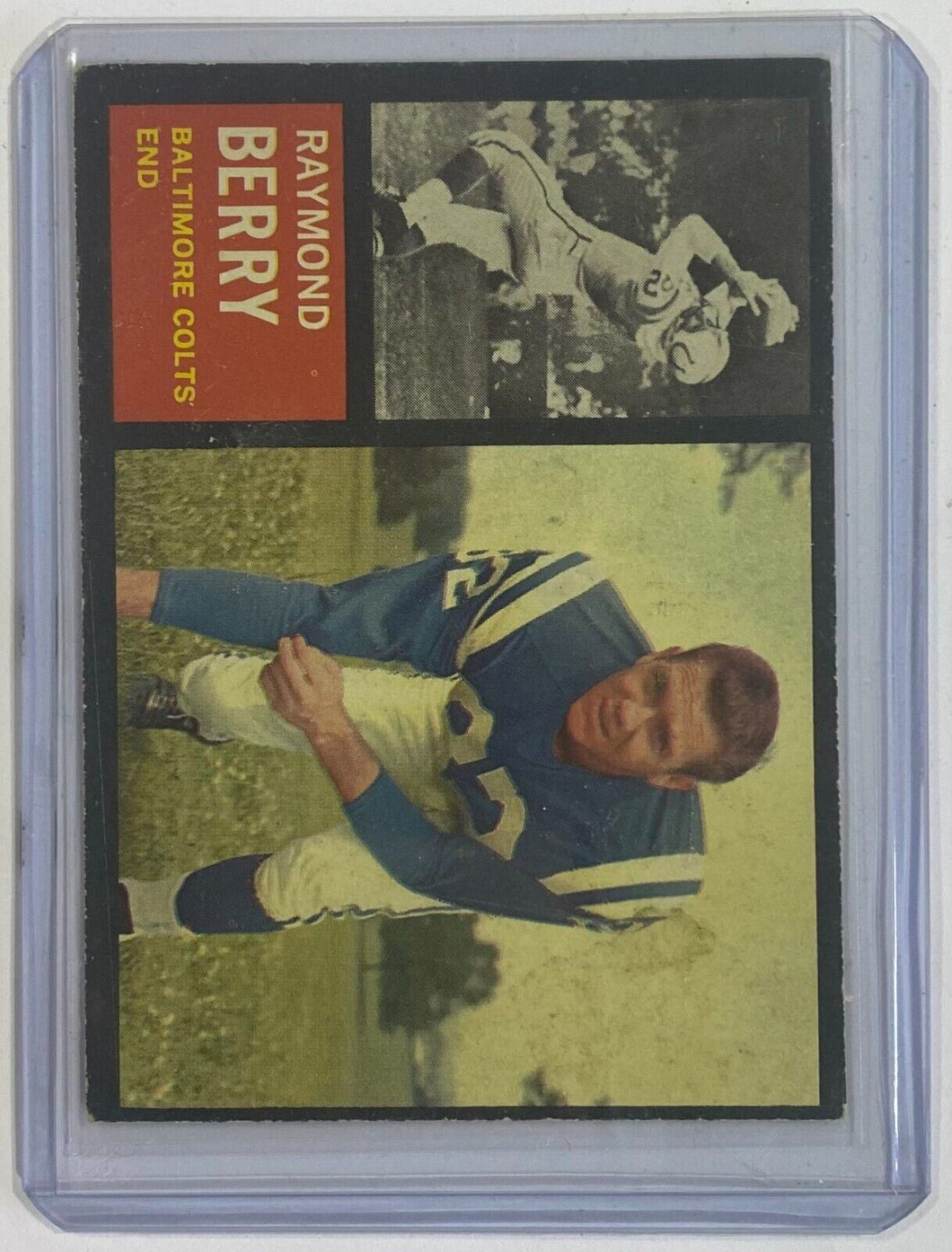 1962 Topps Football Raymond Berry Baltimore Colts End #5