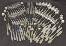 Load image into Gallery viewer, Silver Plate Flatware Place Setting For 8 - Believe To Be Christofle - 72 Pieces
