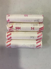 Load image into Gallery viewer, 1978 Canadian Penny Bank Roll Bu Red 4rolls
