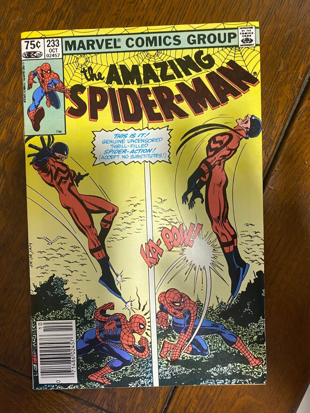1982 Marvel Comics The Amazing Spider-man Issue 233 Canadian Price Variant