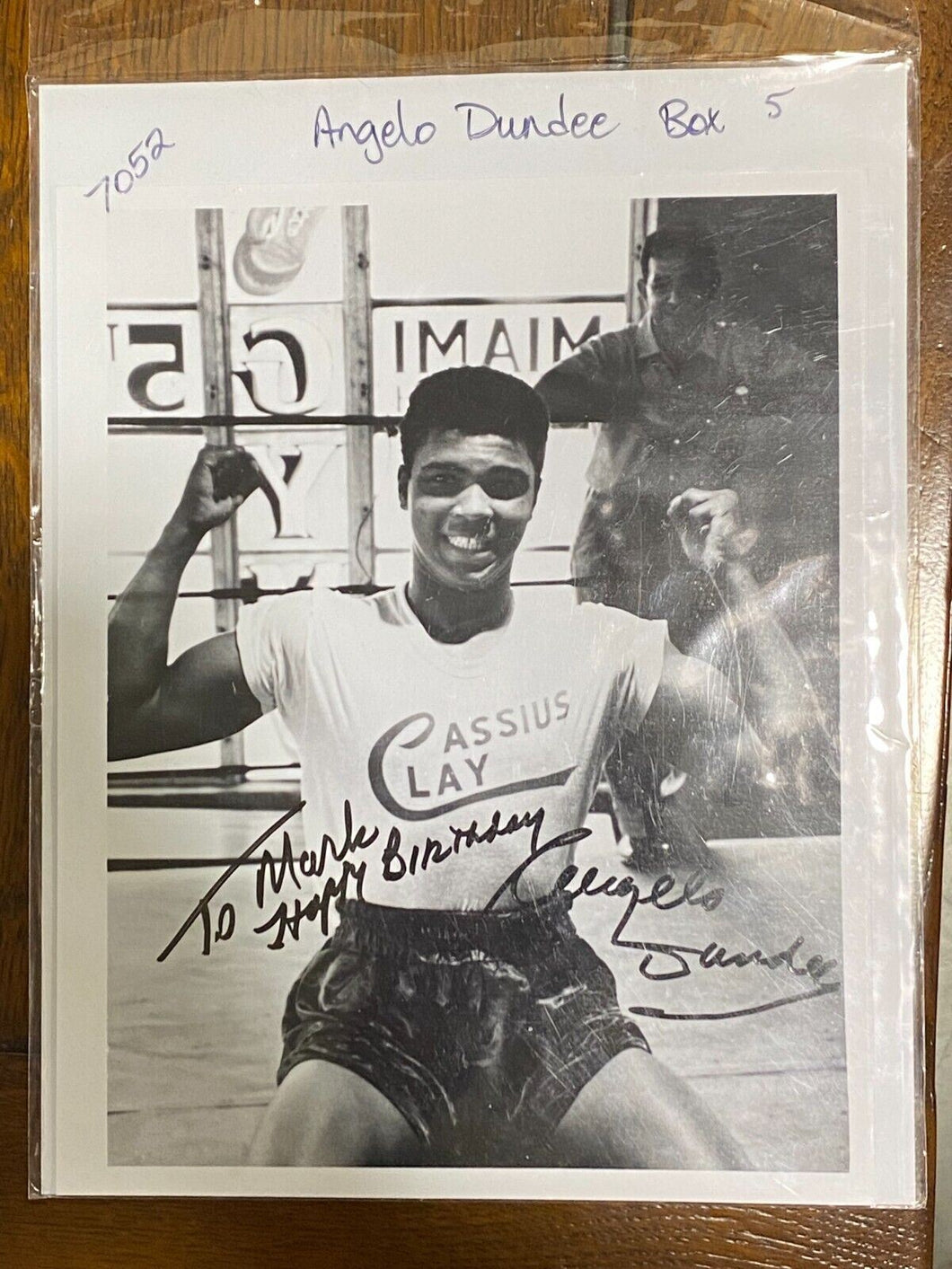 Photo of Muhammad Ali aka Cassius Clay Autographed by Angelo Dundee 8*10