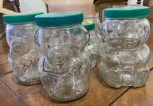 Load image into Gallery viewer, 7 Kraft Bear Glass Original Jars Lot - Assorted Sizes
