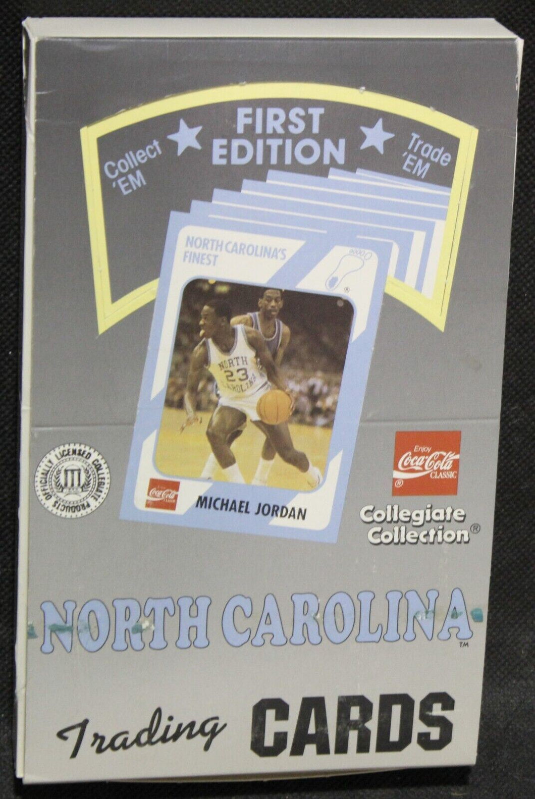 1989 North Carolina Collegiate Collection Coca Cola 1st Edition Box, Jordan