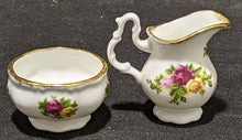 Load image into Gallery viewer, Royal Albert Bone China Miniature Creamer &amp; Sugar Bowl - Old Country Roses
