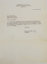 Load image into Gallery viewer, 1948 Military Letter to Gen. Partridge Department of the Air Force w/ Envelope
