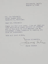 Load image into Gallery viewer, 1948 Hollywood Novelist James Hilton Autographed Letter
