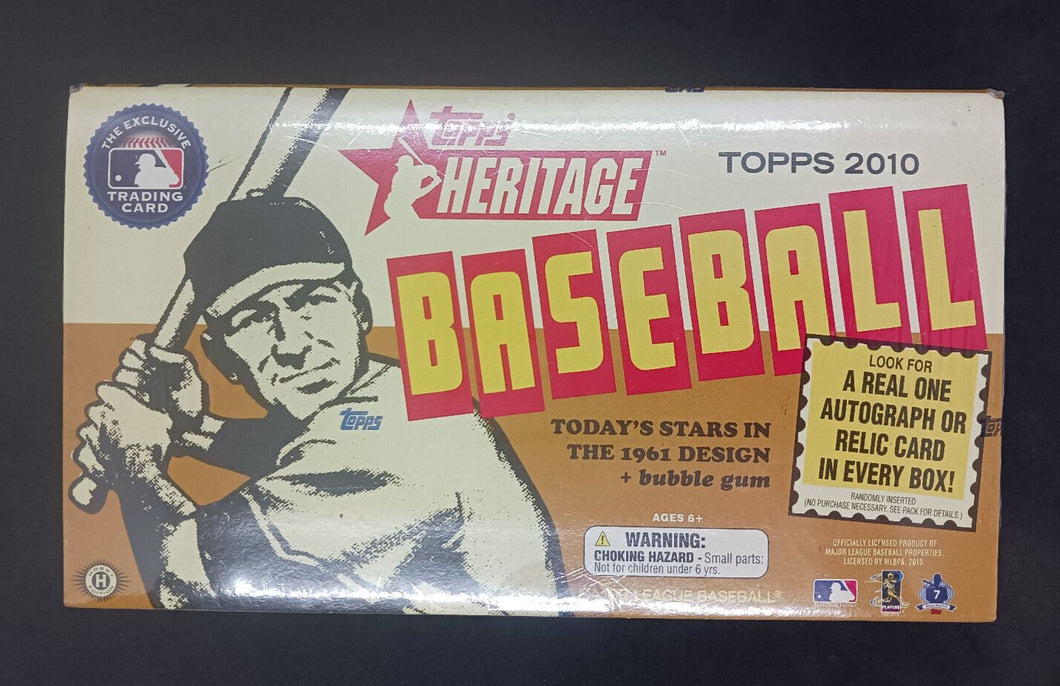2010 Topps Heritage High # Baseball Cards 24 Packs Box (Sealed)
