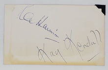 Load image into Gallery viewer, Hollywood Actress Kay Kendall Autographed Note
