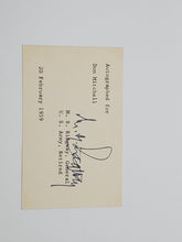 Load image into Gallery viewer, 1959 Military Autograph US Army General M.B. Ridgway w/ envelope
