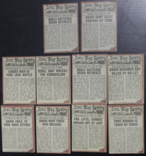 Load image into Gallery viewer, 1962 Topps Civil War News Card Lot of 10
