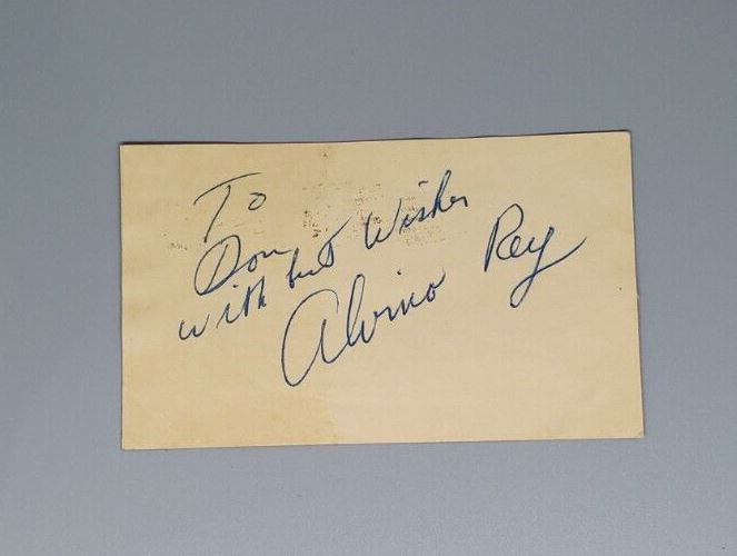 Swing Big Band Alvino Rey Autographed Note