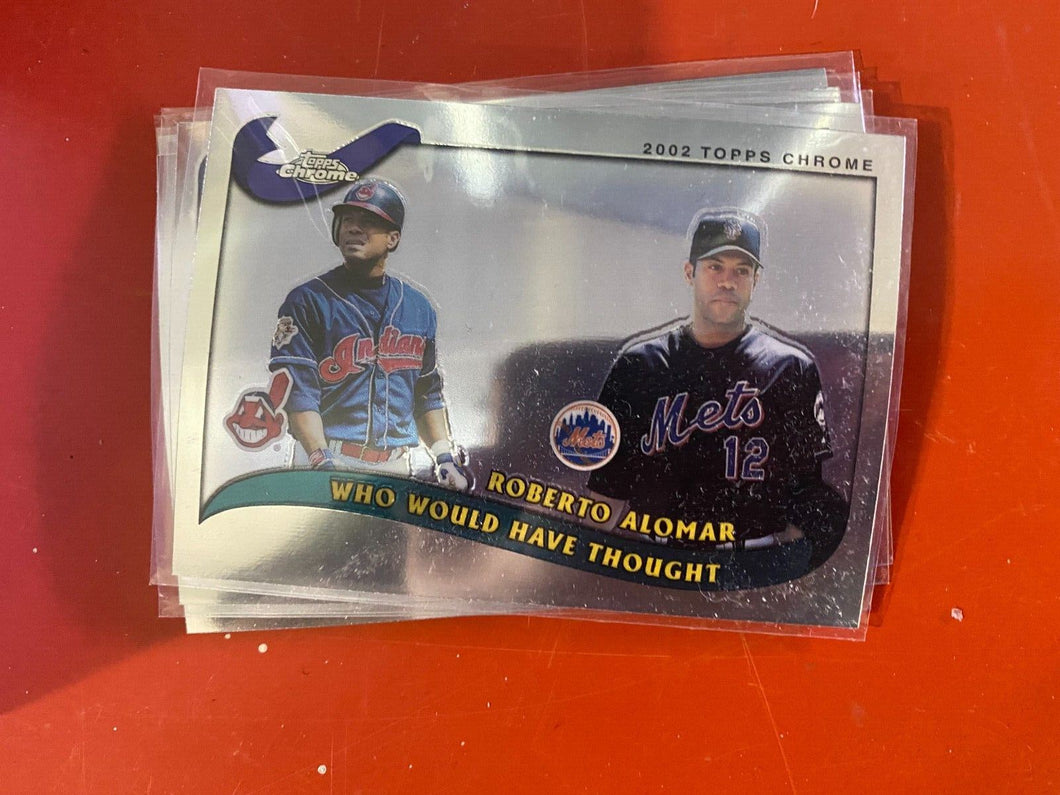 2002 Topps Traded Chrome Baseball Card Set #1 to 275