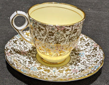 Load image into Gallery viewer, Royal Stafford Bone China Demitasse Cup &amp; Saucer Set - Heavy Gold Detail
