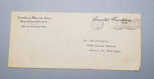 Load image into Gallery viewer, 1947 Autograph Chairman Harold Knutson Signed with envelope
