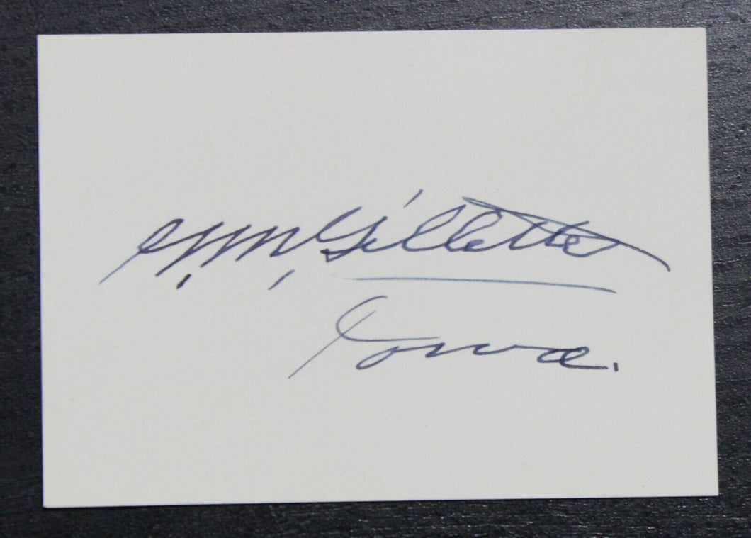 Guy Mark Gillette Autograph (Senator of Iowa, 1936-1945 & 1949-1955)