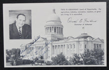 Load image into Gallery viewer, Orval Faubus Autograph (Governor of Arkansas, 1955-1967)
