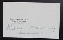 Load image into Gallery viewer, Phil M. Donnelly Autograph (Governor of Missouri, 1945-1949 &amp; 1953-1957)
