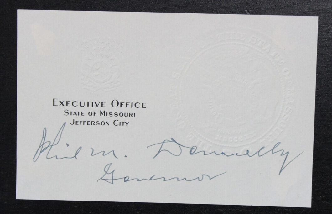 Phil M. Donnelly Autograph (Governor of Missouri, 1945-1949 & 1953-1957)