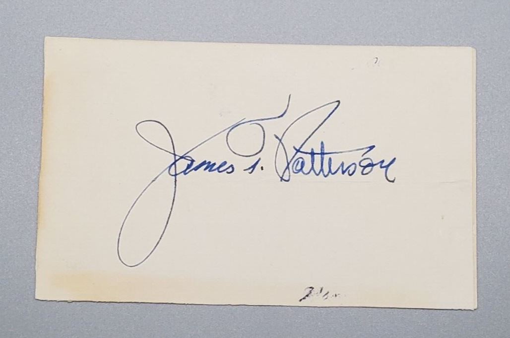 Autograph Connecticut House Representative James Patterson Signed