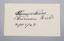 Load image into Gallery viewer, 1947 Autograph Chairman G.O.P. B. Carroll Reece Signed
