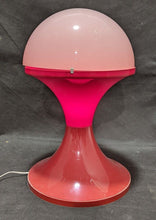 Load image into Gallery viewer, 1960&#39;s / 1970&#39;s Retro Red &amp; White Plastic Lamp - Dome Top - Works!

