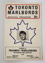 Load image into Gallery viewer, 1969 Toronto Marlboros Official Program
