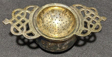 Load image into Gallery viewer, Vintage Silver Plated Tea Strainer &amp; Holder
