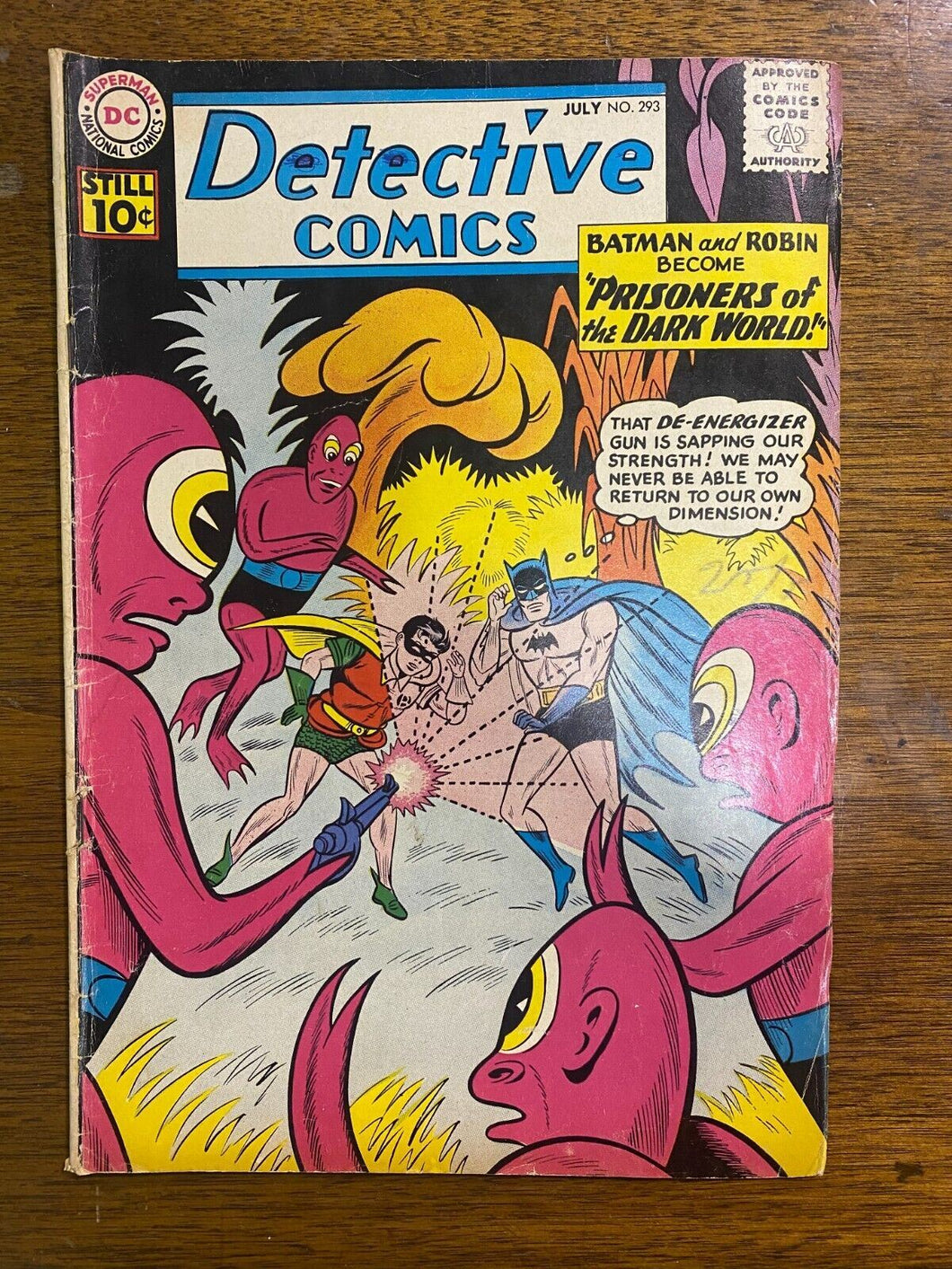 1961 DC Detective Comics Batman and Robin Become Prisoners Issue 293