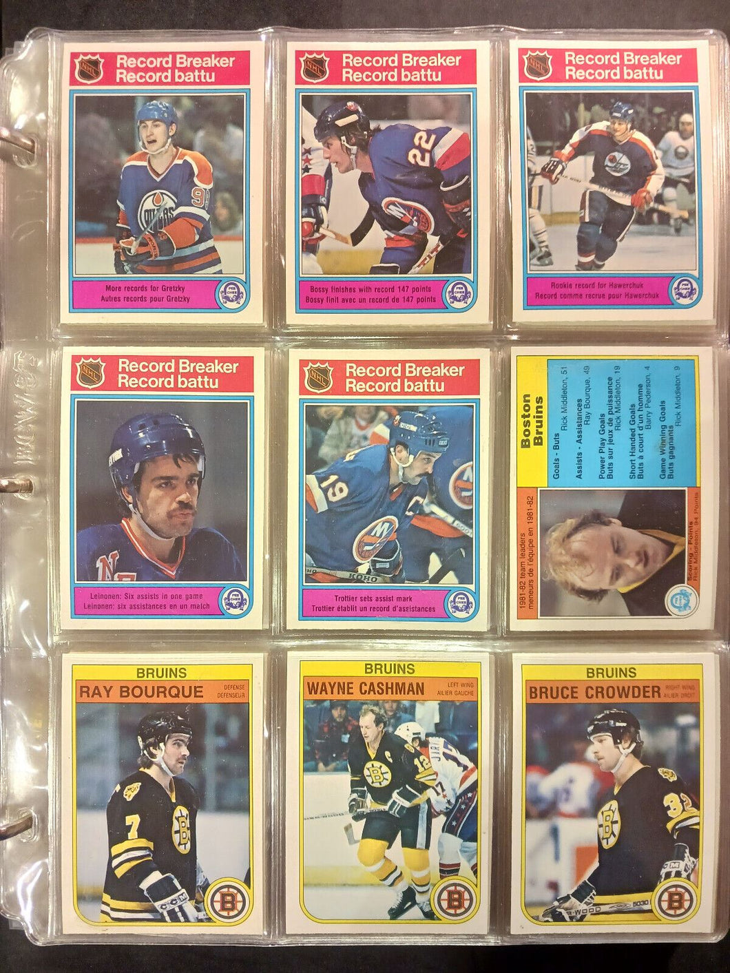 1982-83 O-Pee-Chee Hockey Card Set 1-396 High Grade