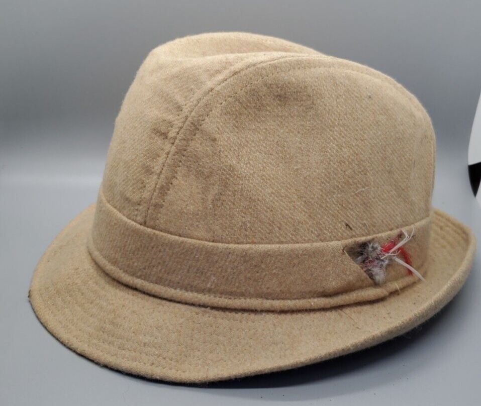 Vintage Light Tan Trilby / Fedora Styled By Parktown hat - Size 7 3/8