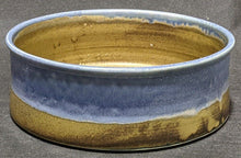 Load image into Gallery viewer, Beautiful Earth Tone Blue &amp; Brown Pottery Round Serving Bowl
